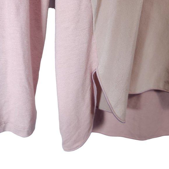 MaxMara Leisure Pink Silk Front Blouse Top - Picture 5 of 9